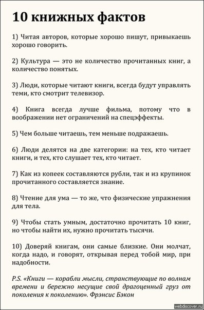 10 книжных фактов