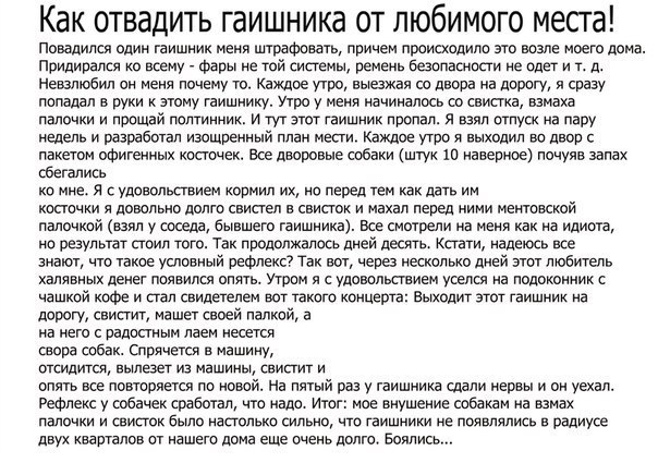 Как отвадить гаишника