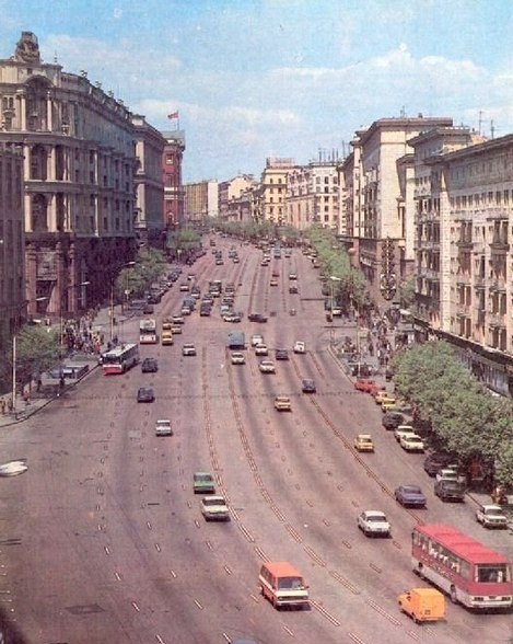 Москва. Час пик. 1980 год.
