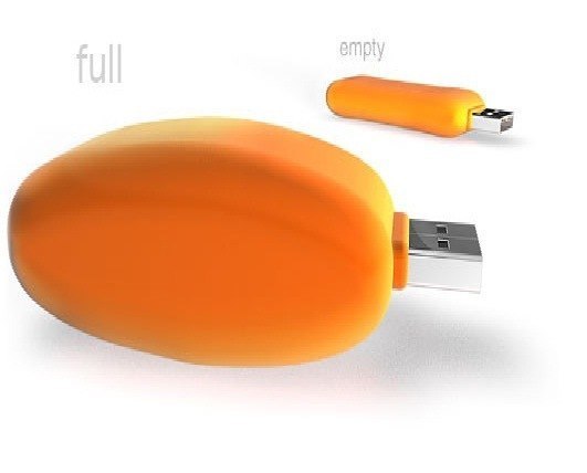 В зависимости от степени заполнения, чудо-usb-флэшка раздув