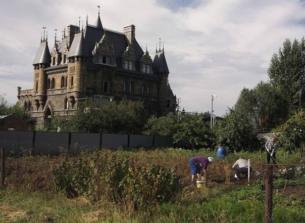 Вот такой замок построили в деревне Хрящевка, рядом с г.Тол