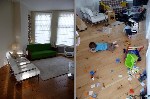 Квартира до появления детей и после.