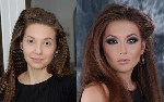 Макияж до и после
