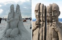 Песчаные скульптуры Карла Джары