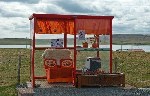 Самая северная автобусная остановка в Британии. Расположе